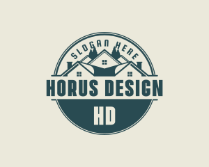 Home Roof Builder logo design