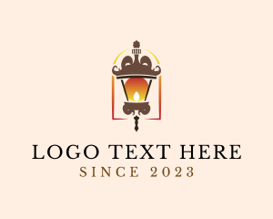 Fixture - Luxury Decorative Lamp logo design