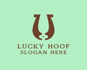 Horseshoe - Lucky Horseshoe Letter U logo design