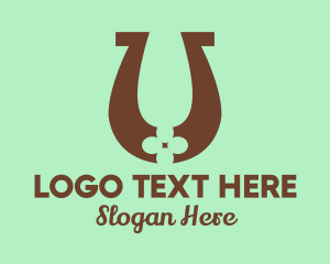 Lucky - Lucky Horseshoe Letter U logo design