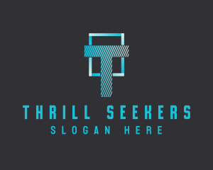 Tech Digital Letter logo design