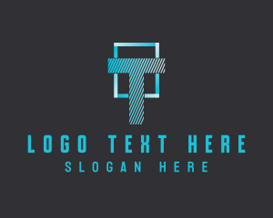 Letter T - Esports Digital Letter logo design
