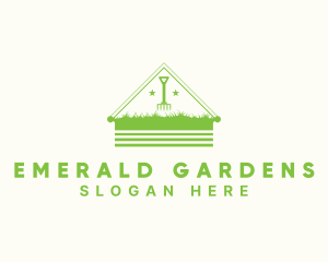 Greenhouse Plant Rake  logo design