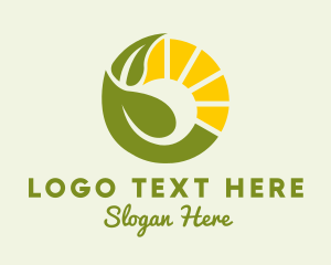 Solar - Sun Farm Agriculture logo design