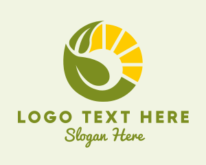 Eco - Sun Farm Agriculture logo design