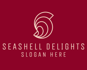 Pink Letter S Seashell  logo design