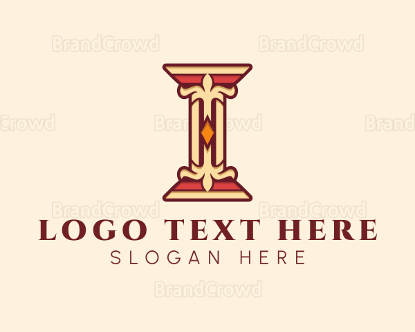Premium Baroque Pillar Logo