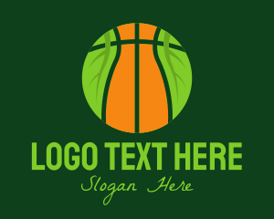 College - Eco Basketball Nature logo design