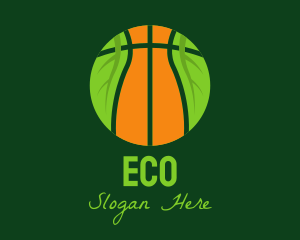 Eco Basketball Nature logo design
