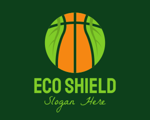 Eco Basketball Nature logo design