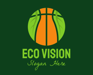 Eco Basketball Nature logo design