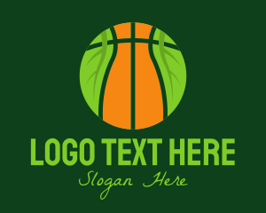 Varsity - Eco Basketball Nature logo design