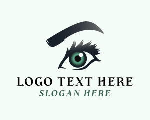 Contact Lens - Beauty Cosmetic Eyes logo design