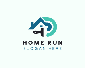 Paint Brush Home Repair logo design