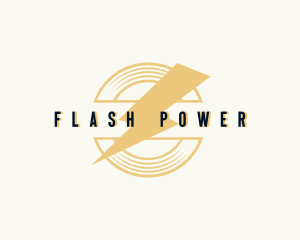 Electric Lightning Power logo design