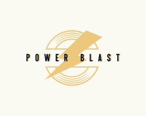 Electric Lightning Power logo design