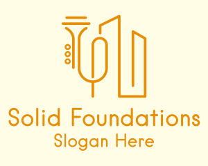 Golden Trumpet Building Logo