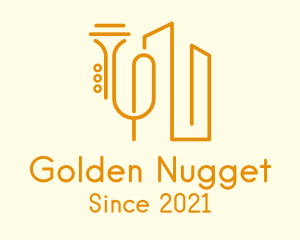 Golden Trumpet Building logo design