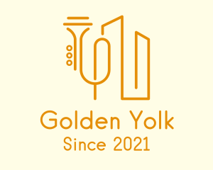 Golden Trumpet Building logo design