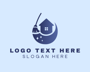 Make Over - House Sweep Housekeeping logo design