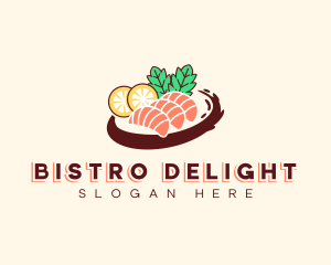 Delicious Asian Sushi logo design