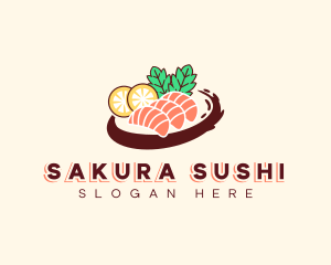 Delicious Asian Sushi logo design