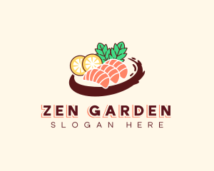 Delicious Asian Sushi logo design