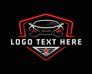 Motorsports - Transport Race Car logo design