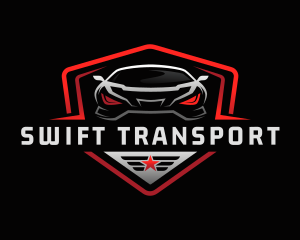 Transport Race Car  logo design