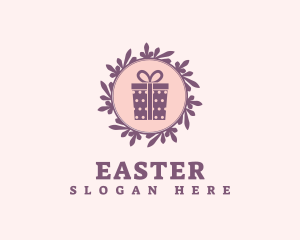 Purple Gift Shop Wreath Logo