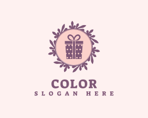 Shopper - Purple Gift Shop Wreath logo design