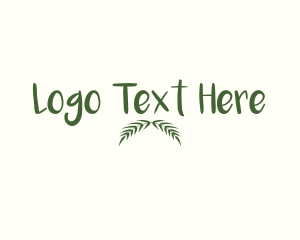 Hawaiian - Minimalist Leaf Wordmark logo design