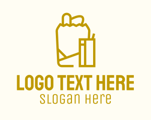 Food - Grocery Food Bag logo design