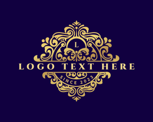 Fleur De Lis - Decorative Royal Vine logo design