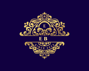 Fleur De Lis - Decorative Royal Vine logo design