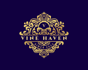 Decorative Royal Vine logo design