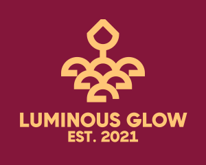 Illuminated - Chandelier Lighting Decor logo design