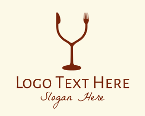 Wine Bar - Drink & Eat Restaurant logo design