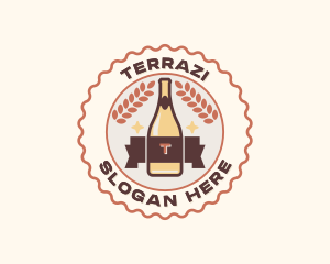 Beer Bottle Brewery Logo