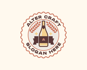 Beer Bottle Brewery logo design