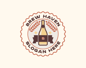 Beer Bottle Brewery logo design