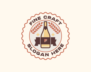 Beer Bottle Brewery logo design