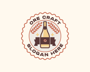 Beer Bottle Brewery logo design