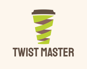 Twisted Coffee Cup  logo design