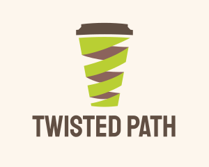 Twisted Coffee Cup  logo design