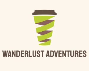 Coffee - Twisted Coffee Cup logo design