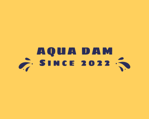 Aqua Summer Splash logo design