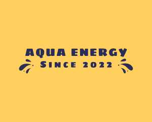 Aqua Summer Splash logo design