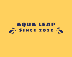 Aqua Summer Splash logo design