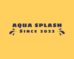 Aqua Summer Splash logo design